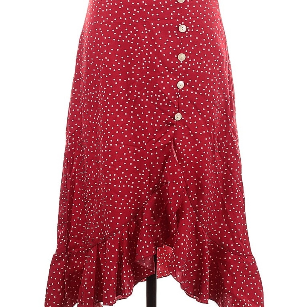 3 FOR $13🌷 NWOT. Shein Polka Dot Skirt - Picture 2 of 4